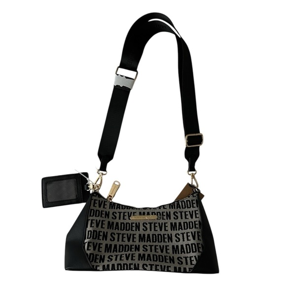 Steve Madden Handbags - NWT Steve Madden Bbllie Crossbody Bag Black Gray